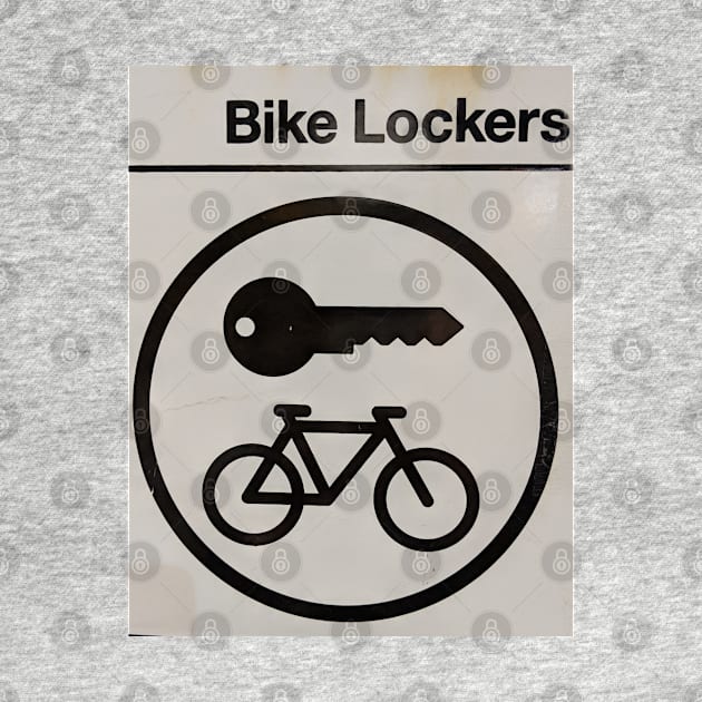 Bike Locker Storage Sign by PLANTONE